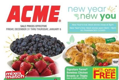 ACME (DE, NJ, NY, PA) Weekly Ad Flyer December 31 to January 7