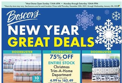 Boscov's (CT, DE, MD, NJ, NY, PA) Weekly Ad Flyer December 31 to January 7