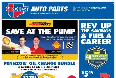 Carquest Weekly Ad Flyer December 31 to January 7