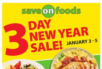 Save on Foods (SK) Flyer January 3 to 5