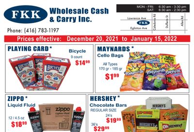 FKK Wholesale Cash & Carry Flyer December 30 to January 5