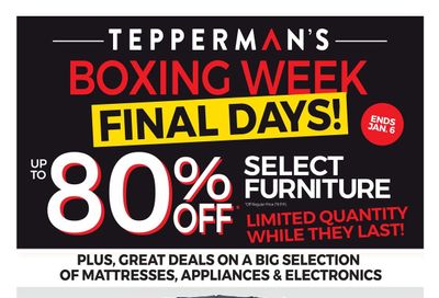 Tepperman's Flyer January 1 to 6