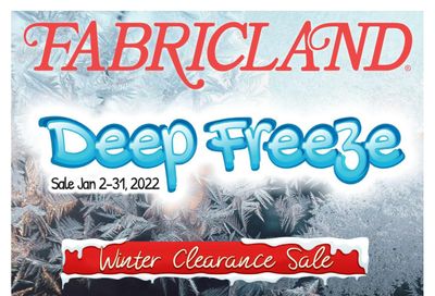 Fabricland (ON) Flyer January 2 to 31