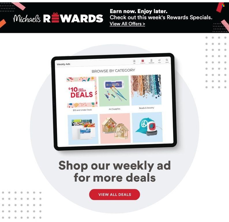 Michaels Weekly Ad Flyer January 3 to January 10