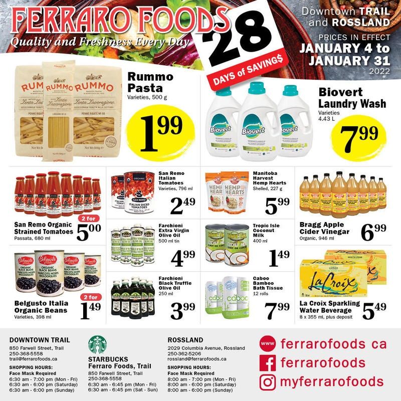 Ferraro Foods Flyer January 4 to 31