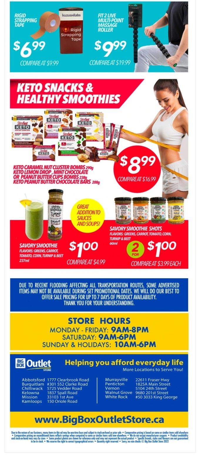 Big Box Outlet Store Flyer January 3 to 11