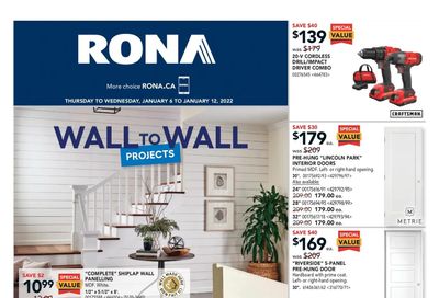 Rona (ON) Flyer January 6 to 12