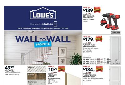 Lowe's Flyer January 6 to 12