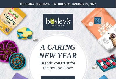 Bosley's by PetValu Flyer January 6 to 19