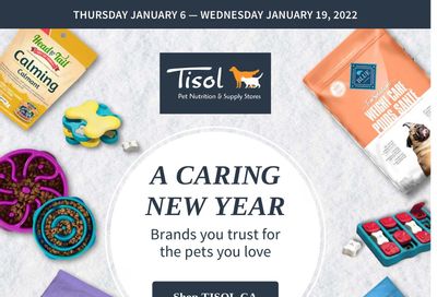 Tisol Pet Nutrition & Supply Stores Flyer January 6 to 19