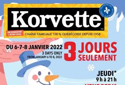 Korvette Flyer January 6 to 8