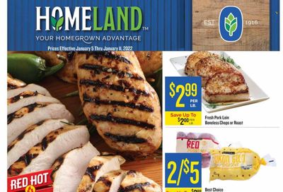 Homeland (OK, TX) Weekly Ad Flyer January 5 to January 12