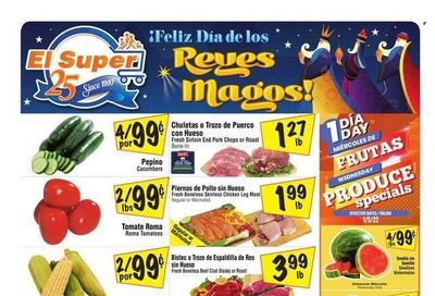 El Super (CA, NM, NV, TX) Weekly Ad Flyer January 5 to January 12