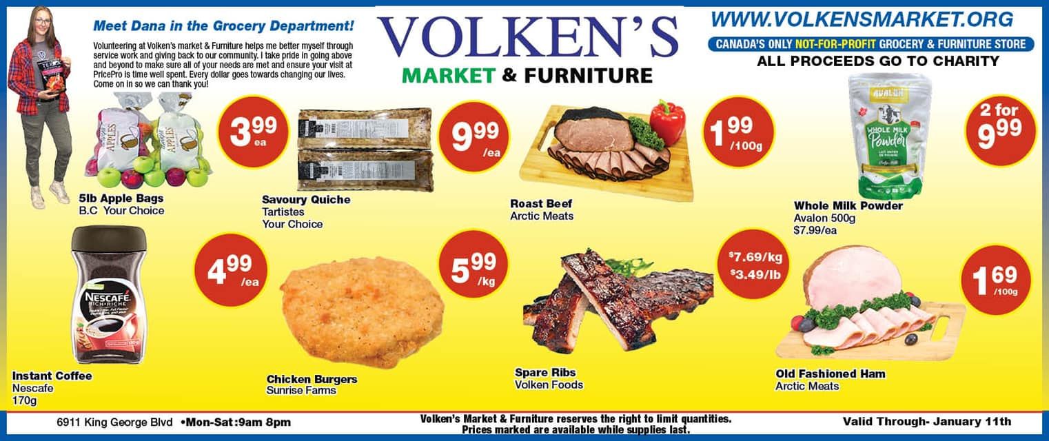 Volken's Market & Furniture Flyer January 5 to 11