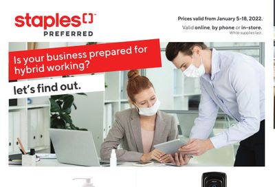 Staples Business Flyer January 5 to 18