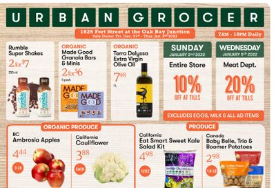 Urban Grocer Flyer December 31 to January 6