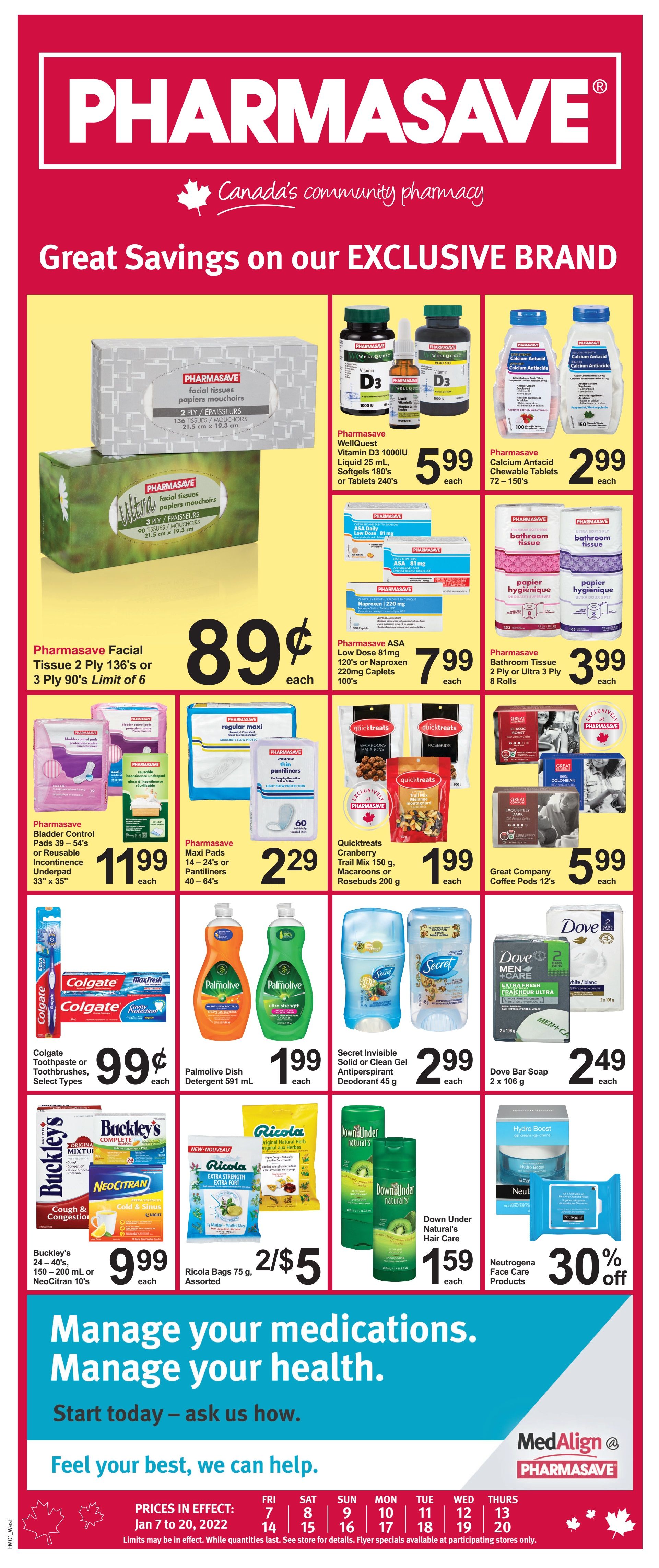 Pharmasave (West) Flyer January 7 to 20