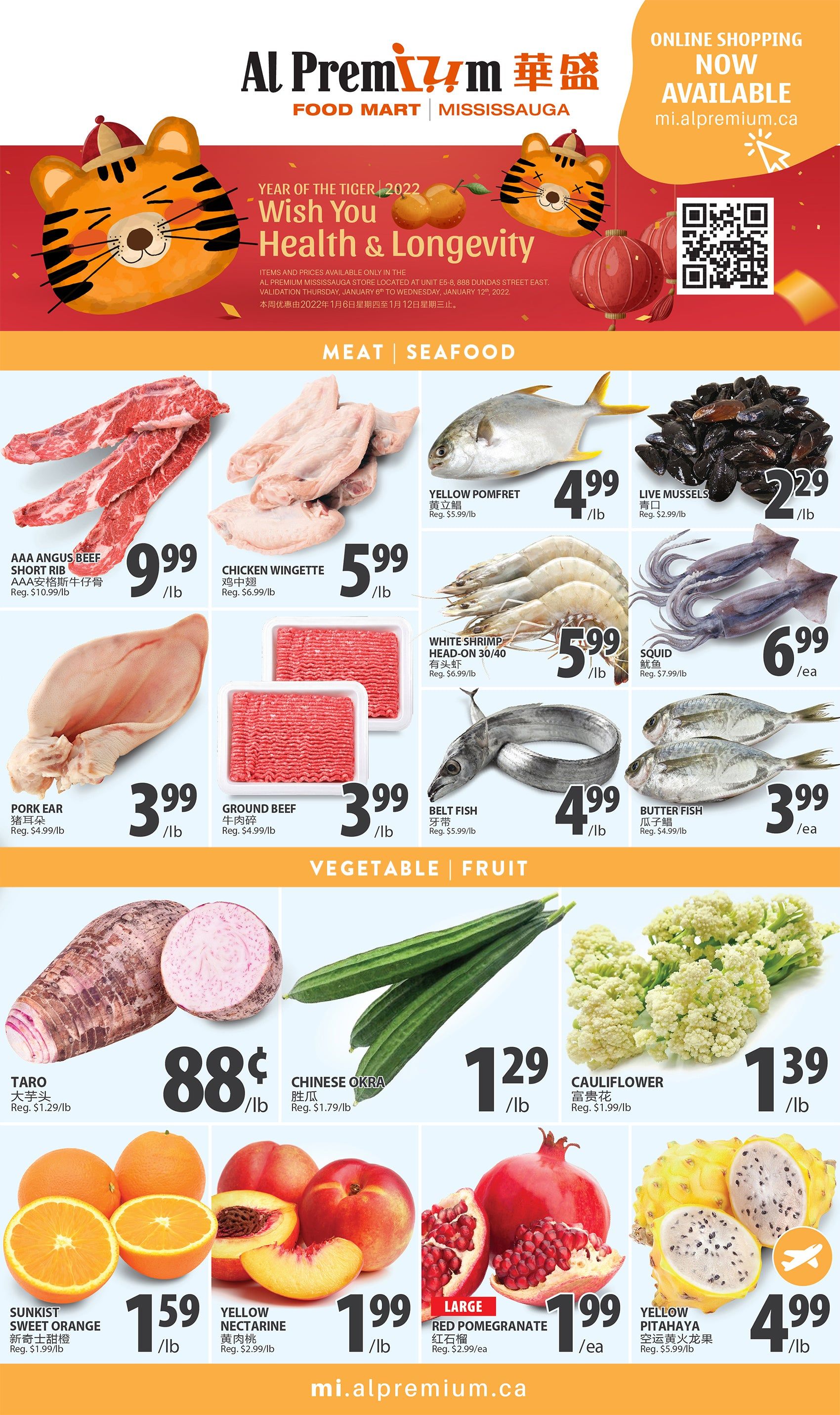 Al Premium Food Mart (Mississauga) Flyer January 6 to 12
