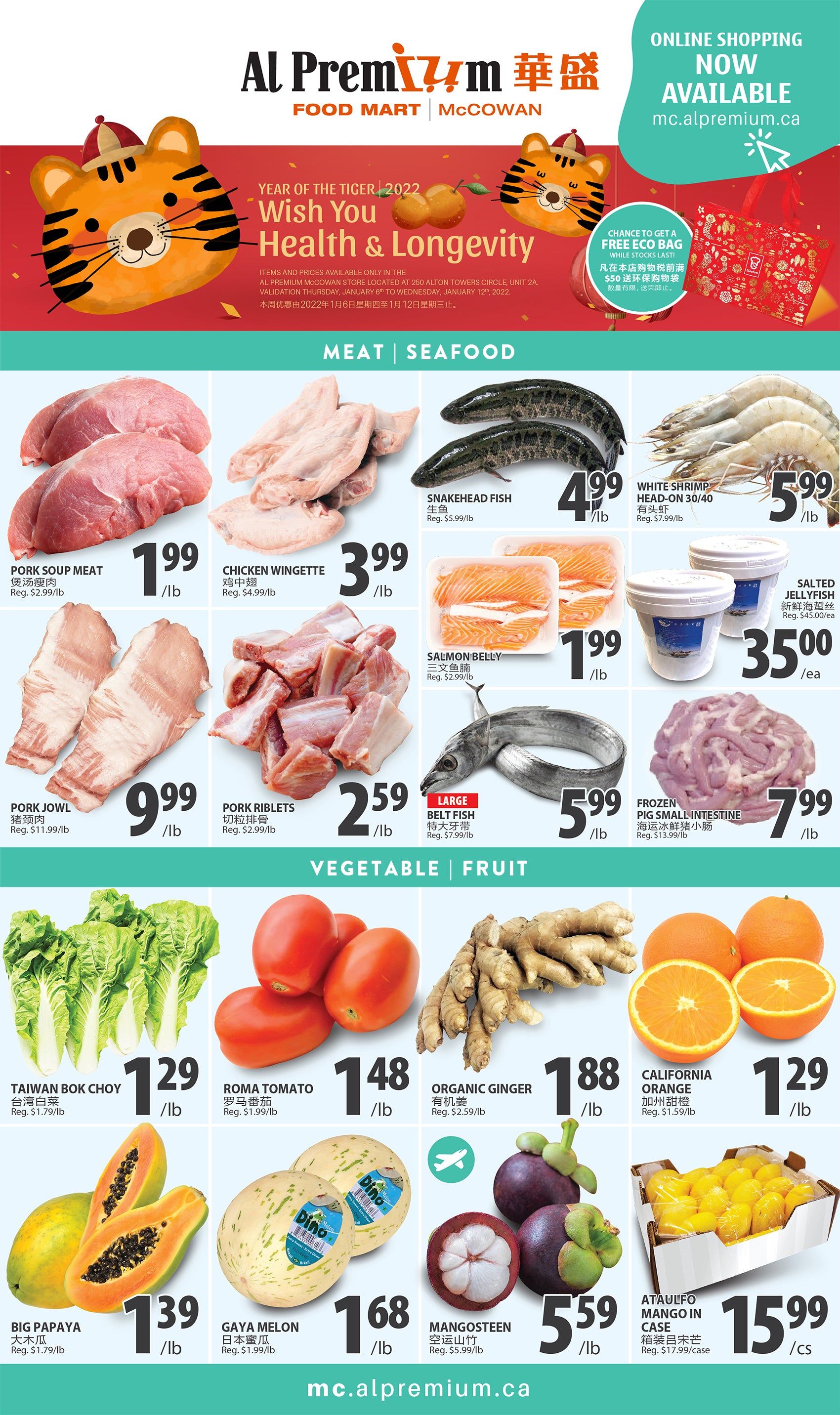 Al Premium Food Mart (McCowan) Flyer January 6 to 12