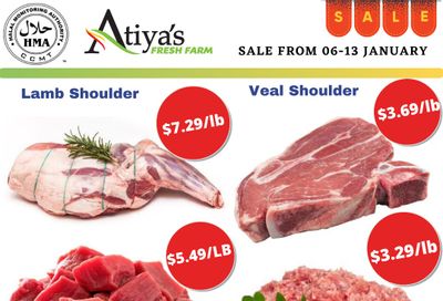 Atiya's Fresh Farm Flyer January 6 to 13