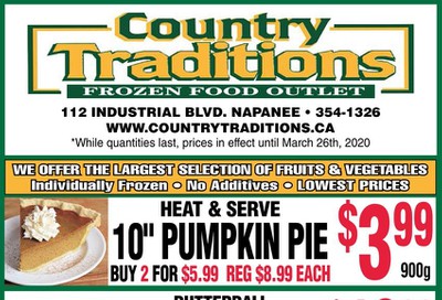 Country Traditions Flyer March 19 to 26
