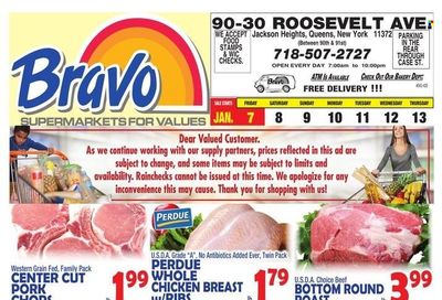 Bravo Supermarkets (CT, FL, MA, NJ, NY, PA) Weekly Ad Flyer January 6 to January 13