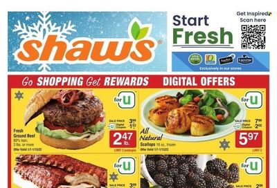 Shaw’s (MA, ME, NH, RI, VT) Weekly Ad Flyer January 6 to January 13