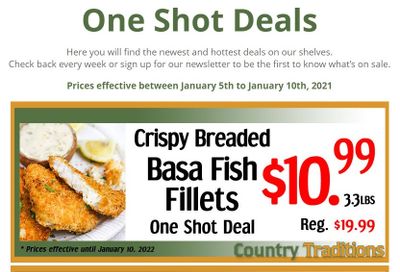 Country Traditions One-Shot Deals Flyer January 5 to 10