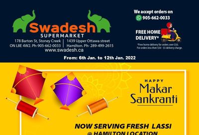 Swadesh Supermarket Flyer January 6 to 12