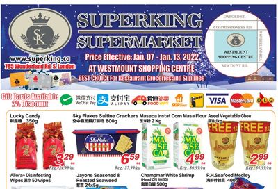 Superking Supermarket (London) Flyer January 7 to 13