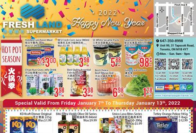 FreshLand Supermarket Flyer January 7 to 13