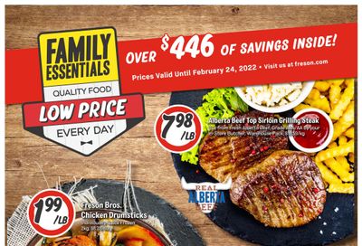 Freson Bros. Family Essentials Flyer December 31 to February 24
