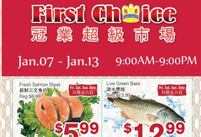 First Choice Supermarket Flyer January 7 to 13