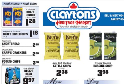 Claytons Heritage Market Flyer January 7 to 13