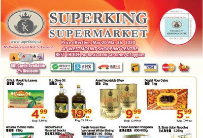 Superking Supermarket (London) Flyer March 20 to 26