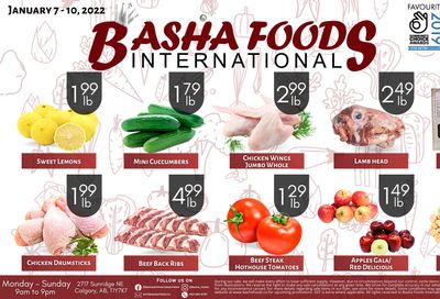 Basha Foods International Flyer January 7 to 20