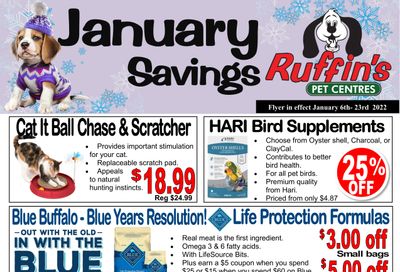 Rufiin's Pet Centre Flyer January 6 to 23