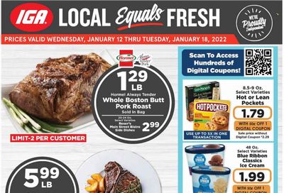 IGA Weekly Ad Flyer January 12 to January 19