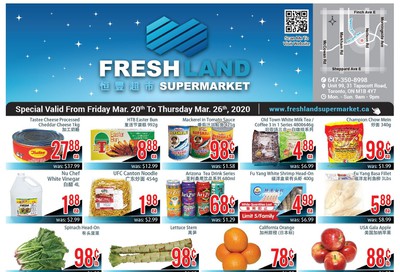 FreshLand Supermarket Flyer March 20 to 26