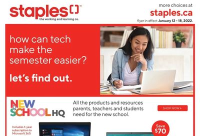 Staples Flyer January 12 to 18