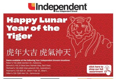 Independent Grocer (West) Lunar New Year Flyer January 13 to February 2