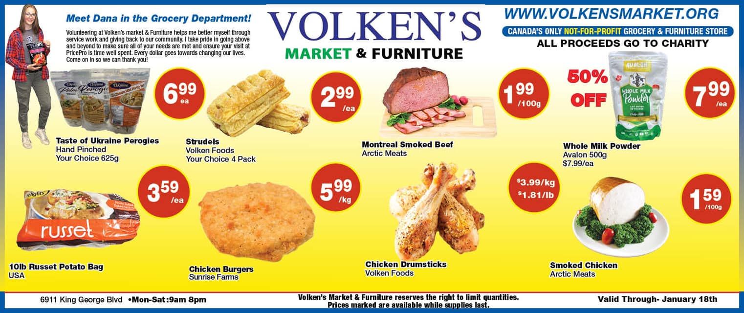 Volken's Market & Furniture Flyer January 12 to 18