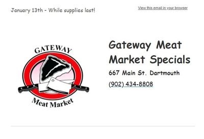 Gateway Meat Market Flyer January 13 to 19