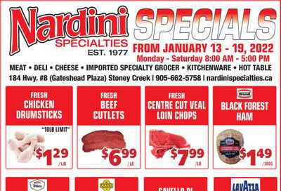 Nardini Specialties Flyer January 13 to 19