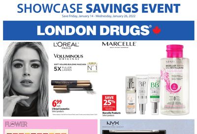 London Drugs Showcase Savings Event Flyer January 14 to 26