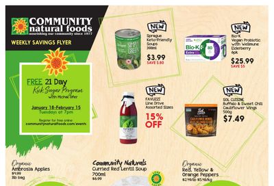 Community Natural Foods Flyer January 13 to 19
