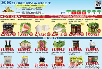 88 Supermarket Flyer January 13 to 19