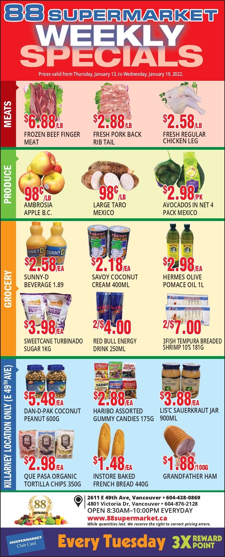 88 Supermarket Flyer January 13 to 19
