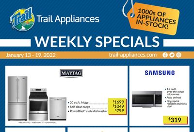 Trail Appliances (AB & SK) Flyer January 13 to 19