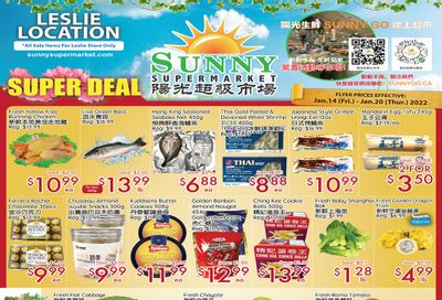 Sunny Supermarket (Leslie) Flyer January 14 to 20